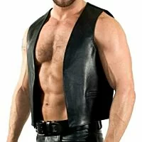 Soft Leather Gay Vest, Motorcycle leather vest, Men Leather Vest, Women Leather Vest